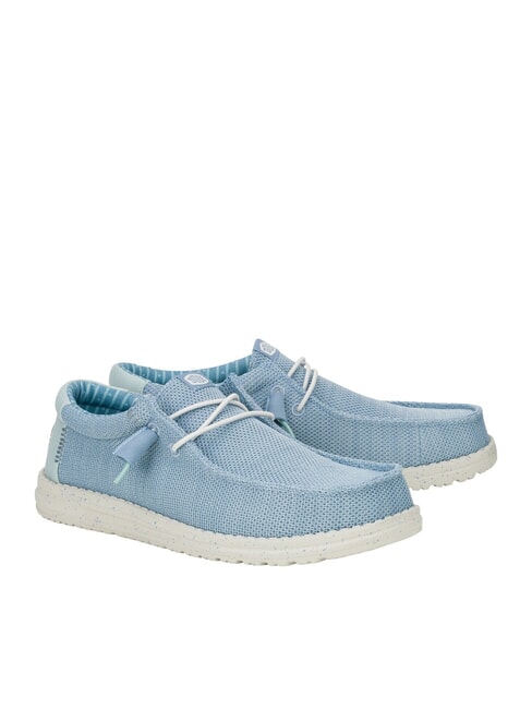 HEY DUDE WALLY STRETCH SOX Mokasyny z siateczki chmura niebieska/świt niebieski - Buty męskie