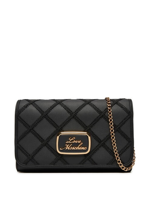 LOVE MOSCHINO SMART DAILY Quilted Mała torba na ramię Czarny - Torby damskie