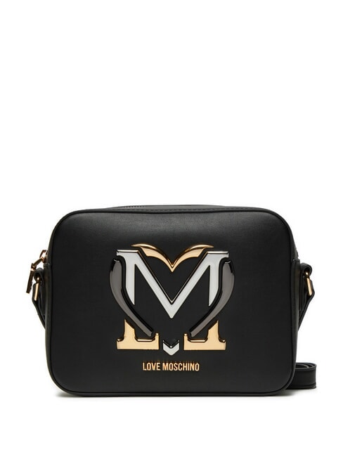 LOVE MOSCHINO COLORFUL HEART  Mała torba na ramię Czarny - Torby damskie
