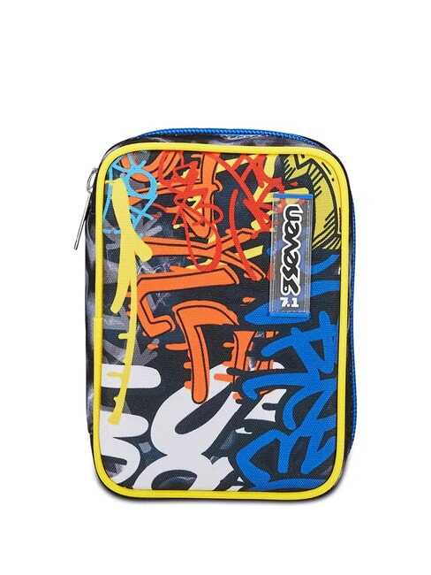 SEVEN SPEED PAD MARK ON BOY Kompletny piórnik z zestawem szkolnym Czarny - Piórniki i akcesoria
