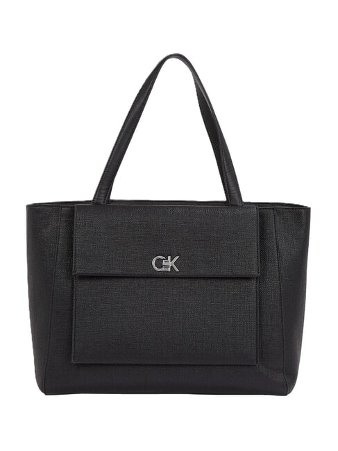 CALVIN KLEIN CK MEDIUM Kupujący na ramieniu czarny - Torby damskie
