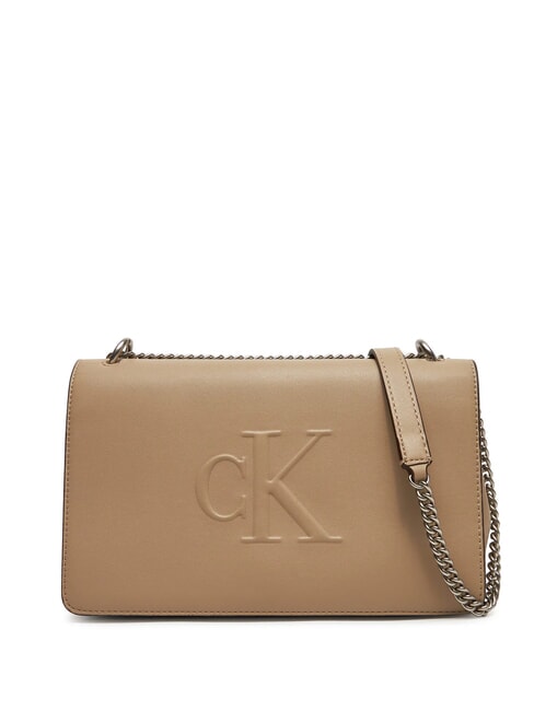 CALVIN KLEIN SCULPTED EW Torba na ramię / torba crossbody porcelana - Torby damskie