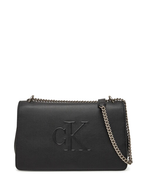 CALVIN KLEIN SCULPTED EW Torba na ramię / torba crossbody na czarno - Torby damskie
