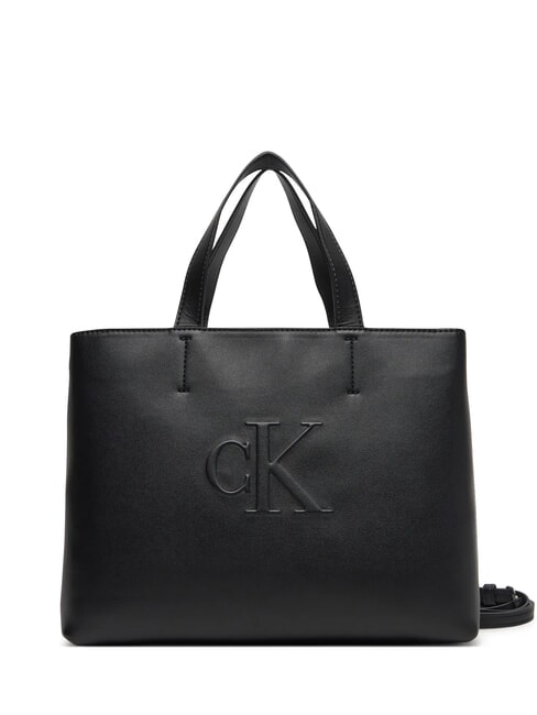 CALVIN KLEIN SCULPTED EW Torebka z paskiem na ramię na czarno - Torby damskie
