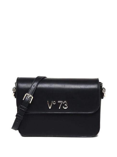 V73 BAMBOO BAG Torba na ramię z klapką czarny - Torby damskie