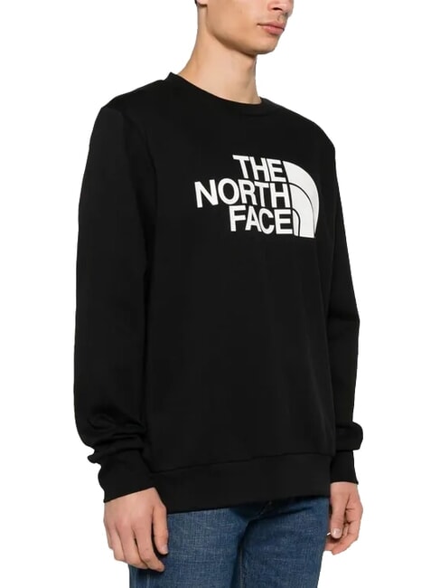 THE NORTH FACE EASY Bluza z okrągłym dekoltem i dużym logo czarny tnf - Bluzy męskie