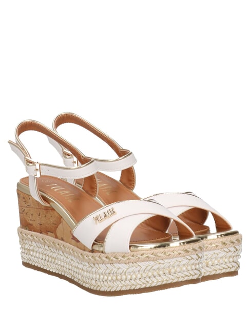 ALVIERO MARTINI PRIMA CLASSE GEO  Wysokie sandały espadryle biały - Buty damskie