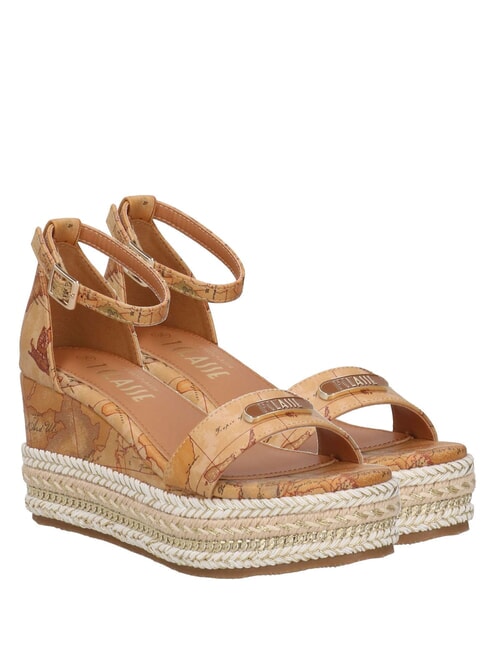 ALVIERO MARTINI PRIMA CLASSE GEO  Sandały na koturnie Espadryle NATURALNY - Buty damskie