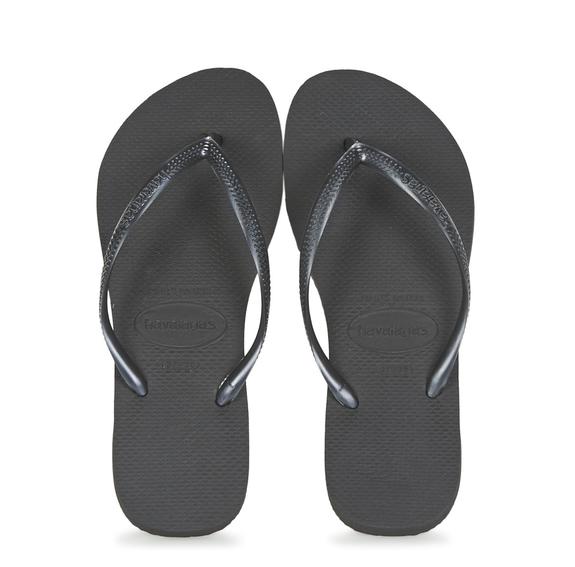 HAVAIANAS SLIM Klapki CZARNY - Buty damskie