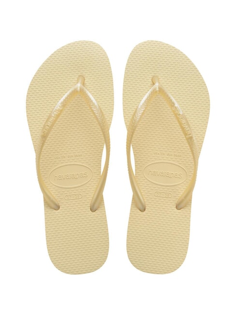 HAVAIANAS SLIM Klapki krem maślany - Buty damskie