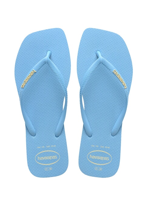 HAVAIANAS SQUARE LOGO Klapki lawendowy niebieski - Buty damskie