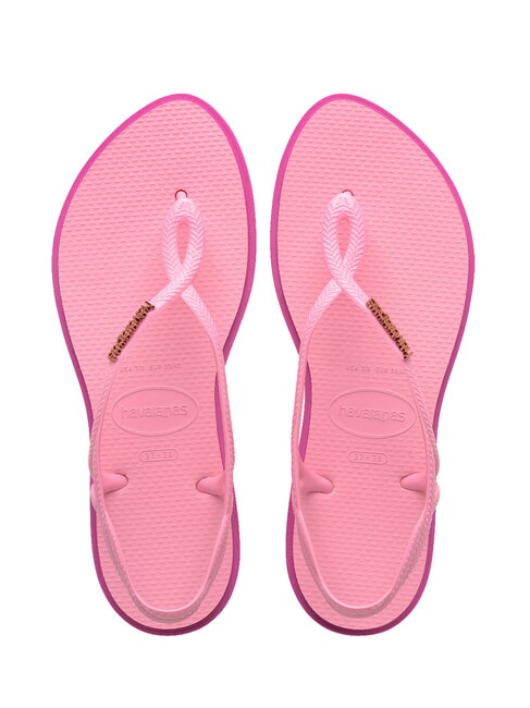 HAVAIANAS LUNA POINT Sandały typu japonki różowy blask - Buty damskie
