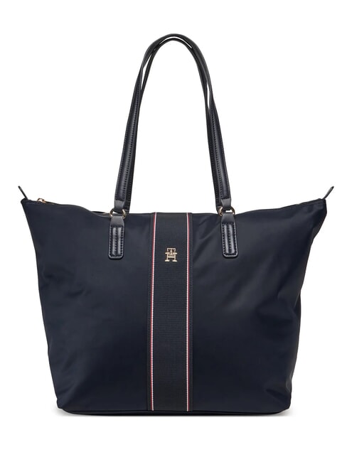 TOMMY HILFIGER POPPY Torba na zakupy kosmiczny niebieski - Torby damskie