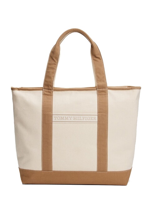 TOMMY HILFIGER TH SUMMER CANVAS Torba na ramię płótno safari - Torby damskie