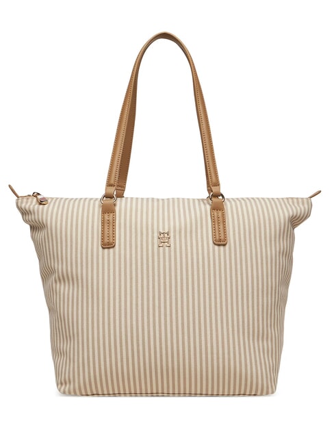 TOMMY HILFIGER POPPY Kupujący na ramieniu melanż khaki pustynny - Torby damskie