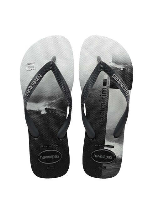 HAVAIANAS TOP SURFER Klapki nowy grafit/nowy grafit - Buty męskie