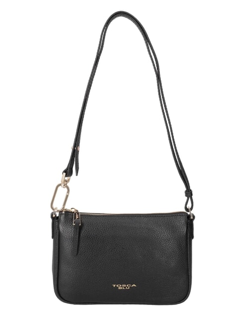 TOSCA BLU MOONY BAGS Skórzana torba na ramię Czarny - Torby damskie