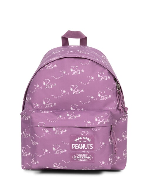 EASTPAK PADDED PAK'R x PEANUTS Plecak na laptopa 13" orzeszki ziemne różowe - Plecaki szkolne i rekreacyjne