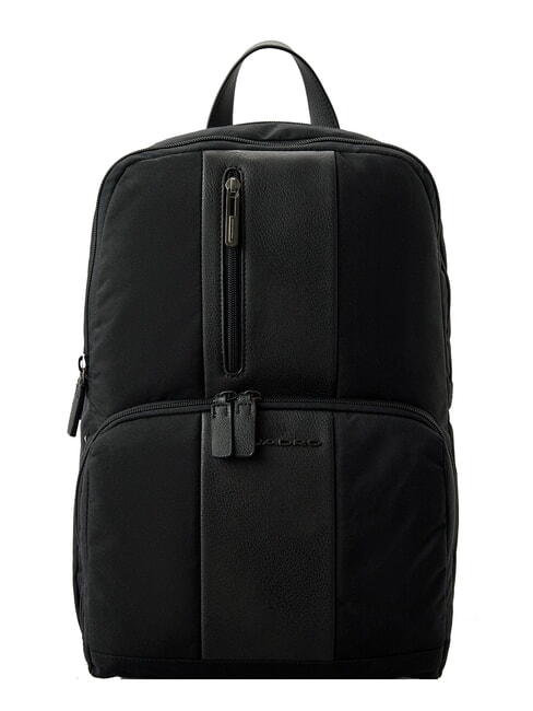 PIQUADRO BRIEF ECOLOGICA Plecak z materiału z recyklingu, laptop 14" Czarny - Plecaki na laptopa do pracy