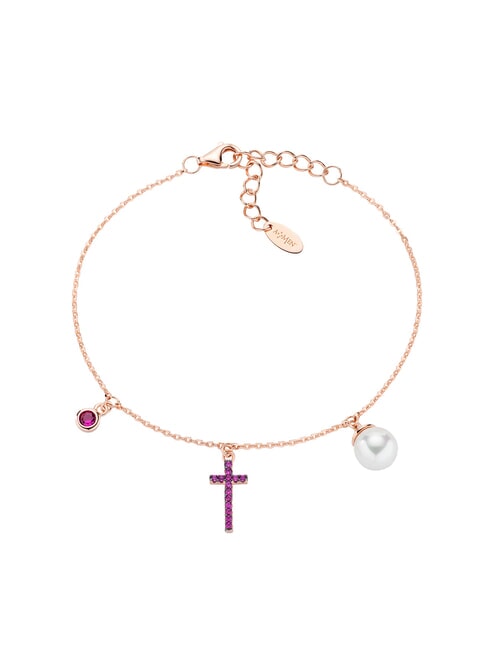 AMEN PREGA E AMA LUXURY  róża - Bransoletki damskie