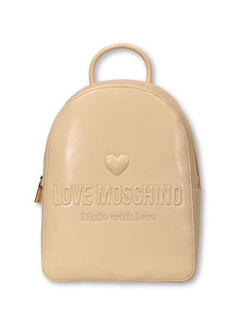 LOVE MOSCHINO MADE WITH LOVE Plecak kość słoniowa - Torby damskie