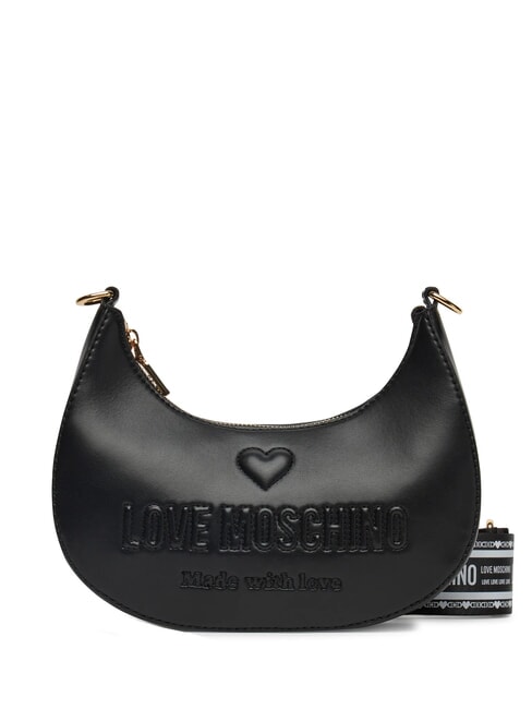 LOVE MOSCHINO MADE WITH LOVE Torba na ramię Czarny - Torby damskie