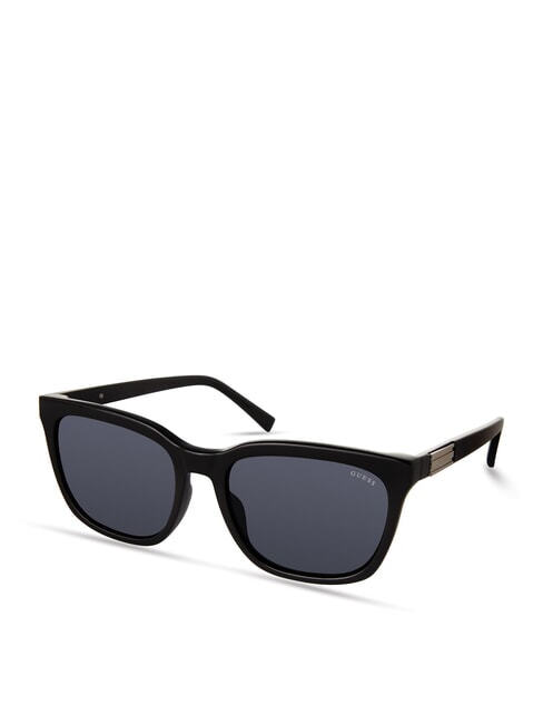 GUESS BROWLINE Okulary przeciwsłoneczne lśniącoczarny/dymnolustro - Okulary męskie