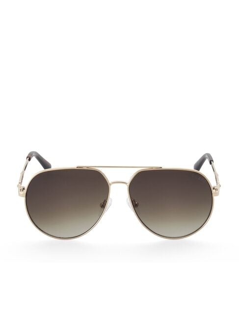 GUESS ROUND Okulary przeciwsłoneczne złoty/gradientowy brąz - Okulary damskie