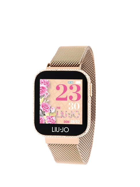 LIUJO LUXURY Smartwatch różowe złoto - Zegary