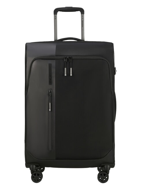 SAMSONITE BIZ2GO TRVL Średni wózek rozszerzalny CZARNY - Wózki półsztywne