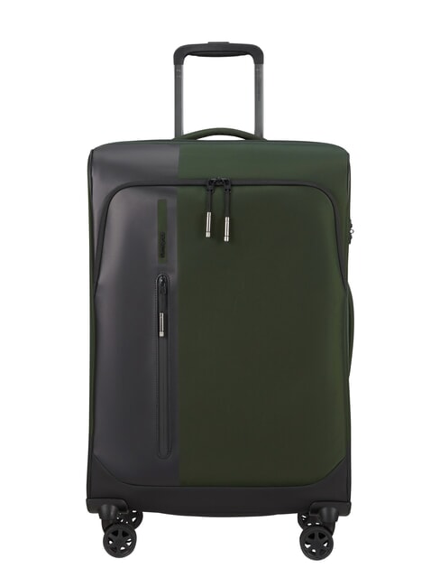 SAMSONITE BIZ2GO TRVL Średni wózek rozszerzalny Ziemia zielona - Wózki półsztywne