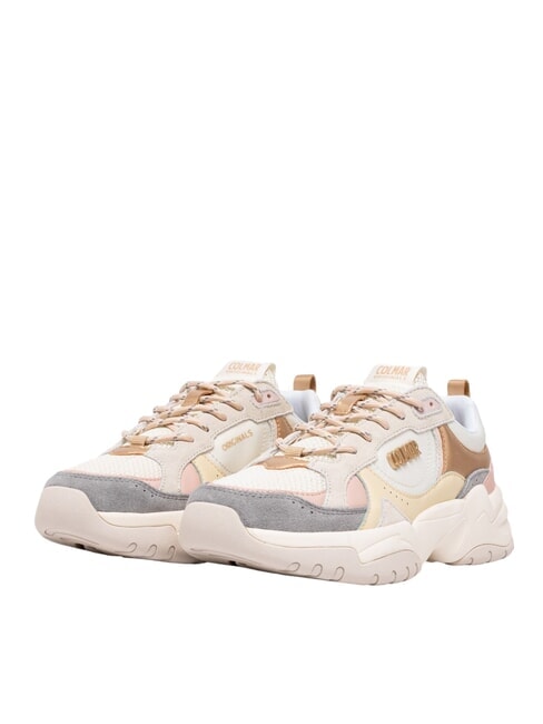 COLMAR TESS VENUS Adidasy biały/różowy/złoty - Buty damskie