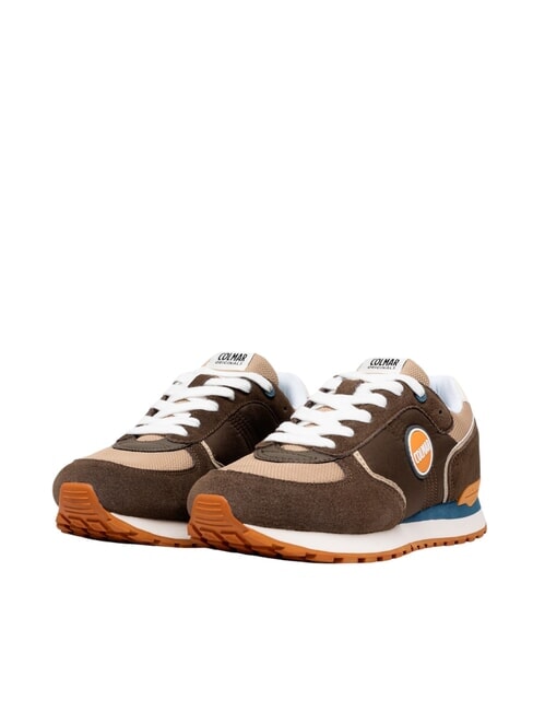 COLMAR TRAVIS BOOST Adidasy zielony/beżowy/pomarańczowy - Buty męskie