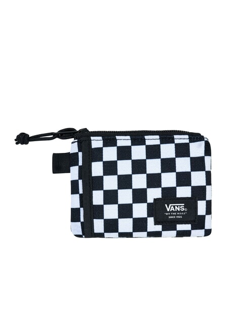 VANS CHECKED Portmonetka na monety z zamkiem błyskawicznym czarno/biały to - Portfele męskie