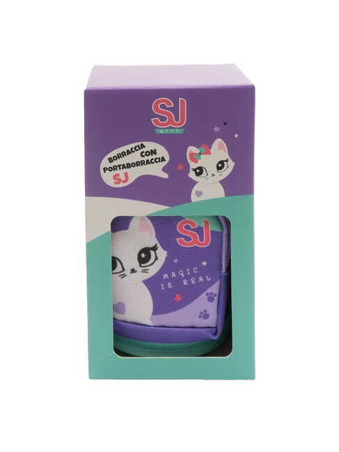 SJGANG KIDS Butelka na wodę 350ml + koszyk na bidon korzenie niebieskie - Butelki termiczne na wodę