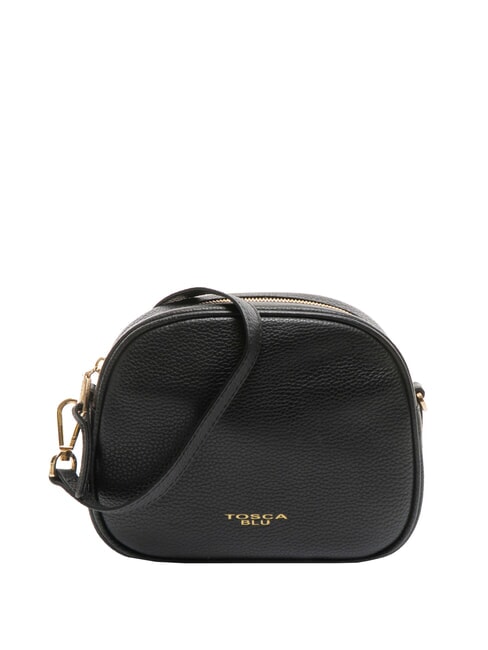 TOSCA BLU MOONY BAGS Mała skórzana torba na ramię Czarny - Torby damskie