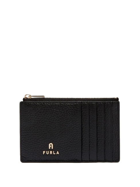 FURLA CAMELIA Płaski portfel skórzany Czarny - Portfele damskie