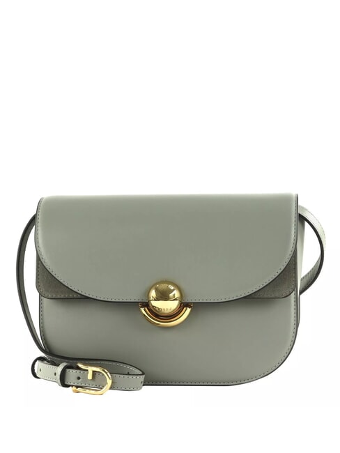 FURLA SFERA Torba skórzana z klapką na ramię agawa - Torby damskie