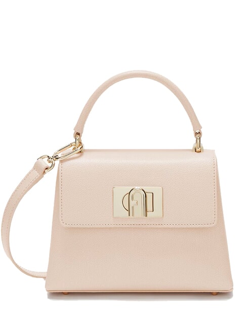 FURLA 1927 Mała torebka z paskiem na ramię, ze skóry azalia - Torby damskie