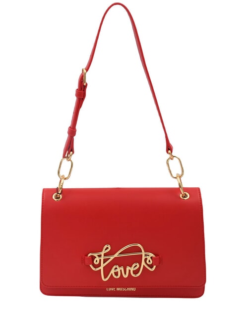 LOVE MOSCHINO CURSIVE LOGO Torba na ramię CZERWONY - Torby damskie
