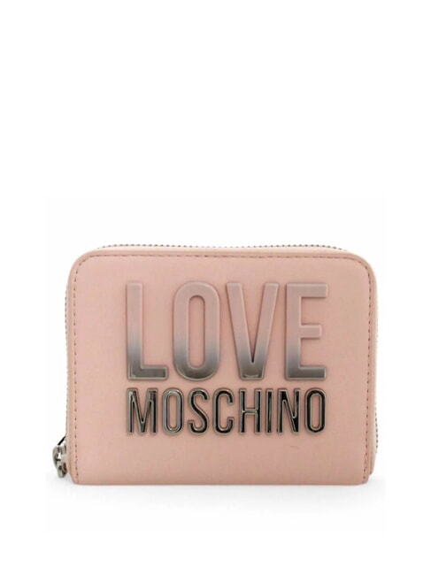 LOVE MOSCHINO ZIP AROUND Portfel proszek - Portfele damskie