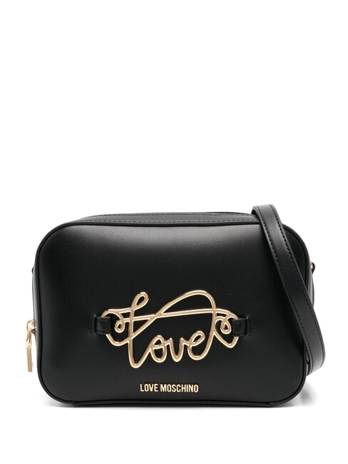 LOVE MOSCHINO CURSIVE LOGO Mała torba na ramię Czarny - Torby damskie