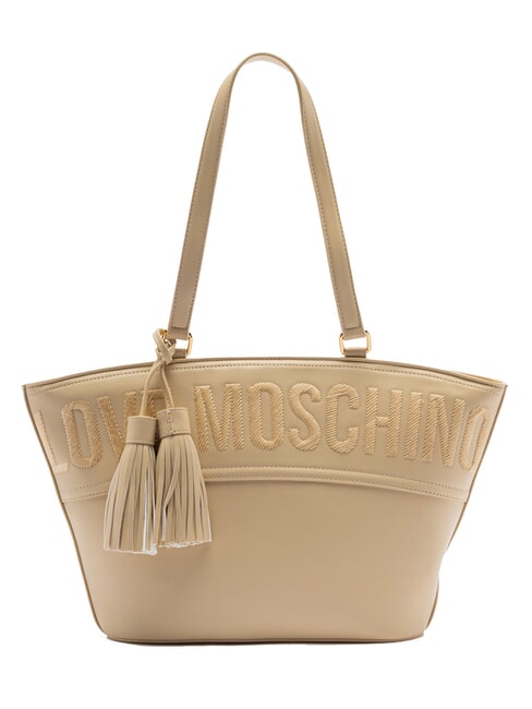 LOVE MOSCHINO NAPPE Torba na zakupy beżowy - Torby damskie
