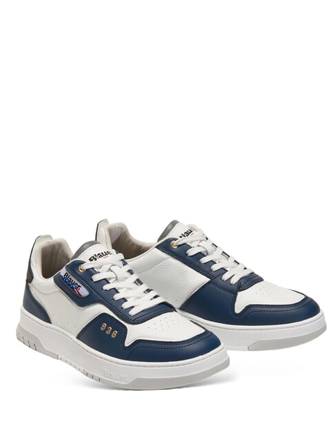BLAUER HARPER Adidasy biały/granatowy - Buty męskie