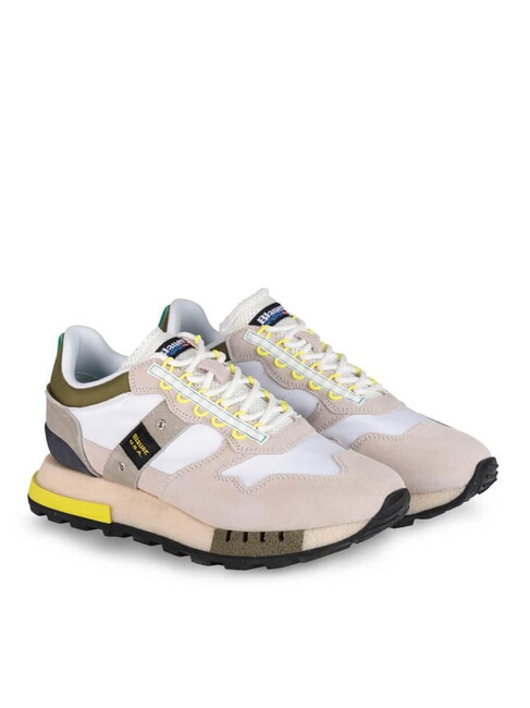 BLAUER HERON Adidasy biały/wojskowy - Buty męskie