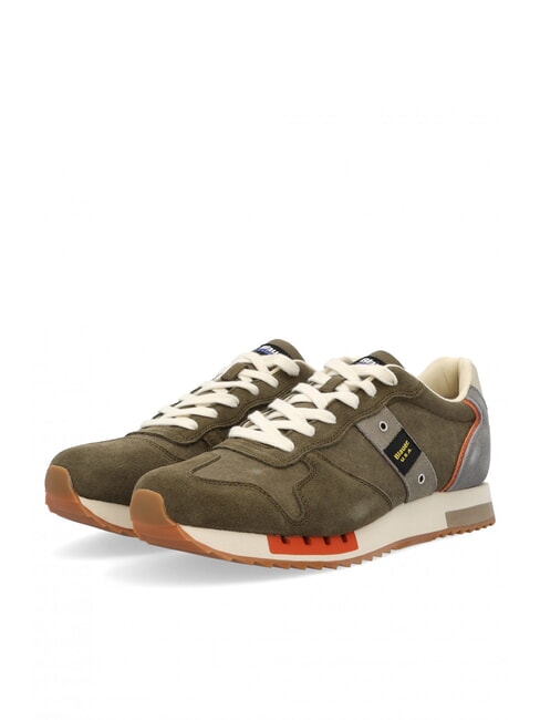BLAUER QUEENS Trampki do biegania wojskowy/szary - Buty męskie