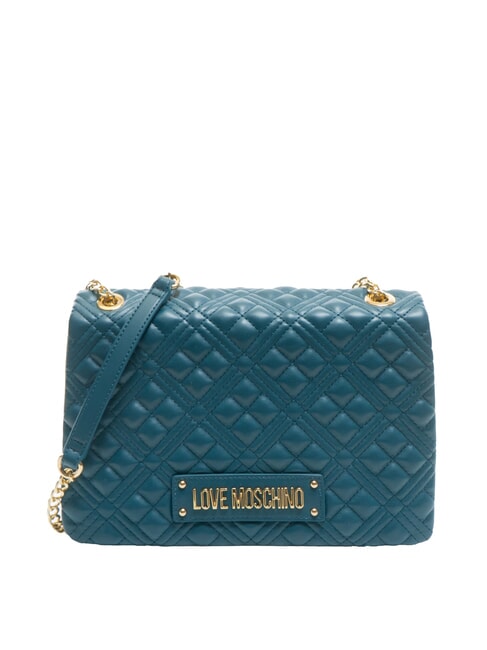 LOVE MOSCHINO QUILTED Convertible Torba na ramię / torba crossbody szmaragd - Torby damskie