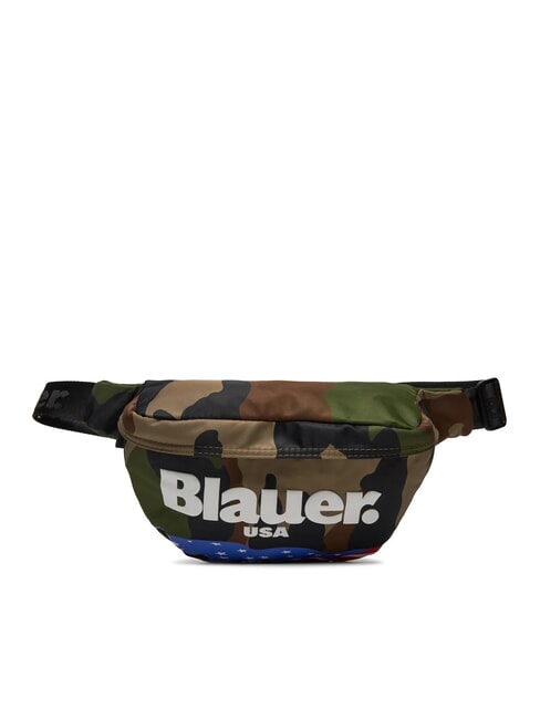 BLAUER AMERICAN Torebka z nadrukowanym logo kamuflaż - Marsupium