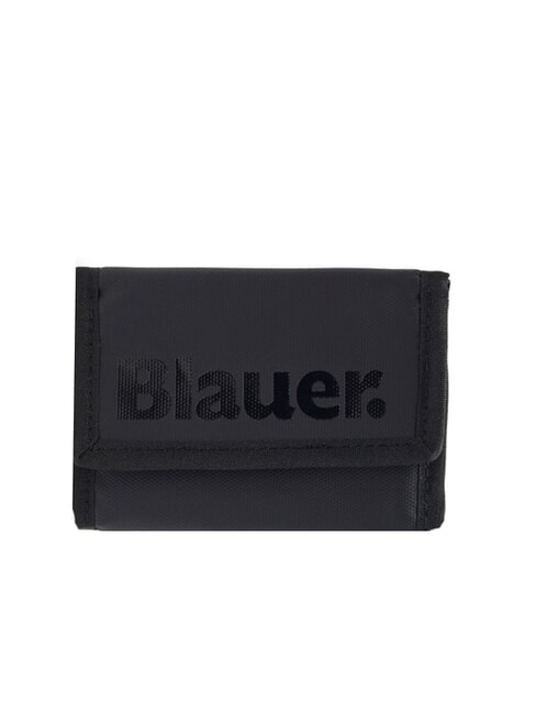 BLAUER SPLASH Portfel materiałowy z logo St CZARNY - Portfele męskie