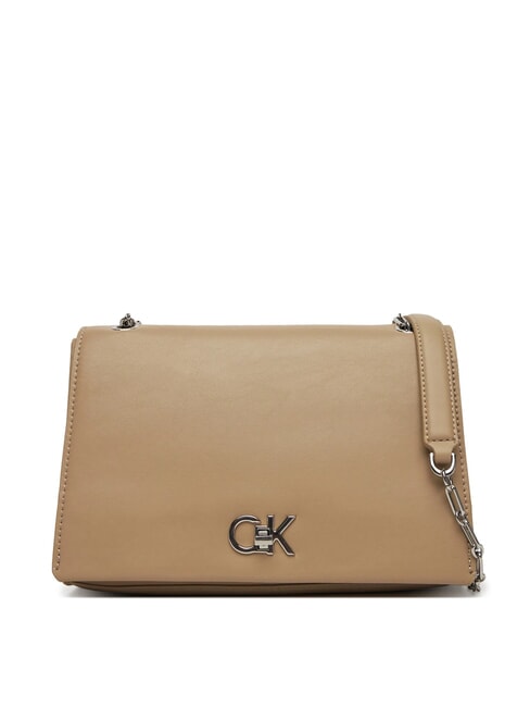 CALVIN KLEIN CK CONV CHAIN Torba na ramię, torba crossbody porcelana - Torby damskie